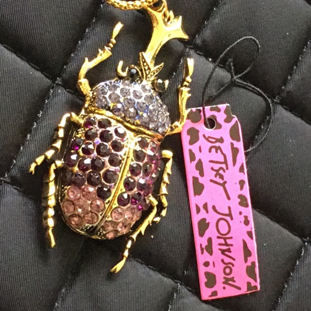 Betsey Johnson rhinestone bug new
